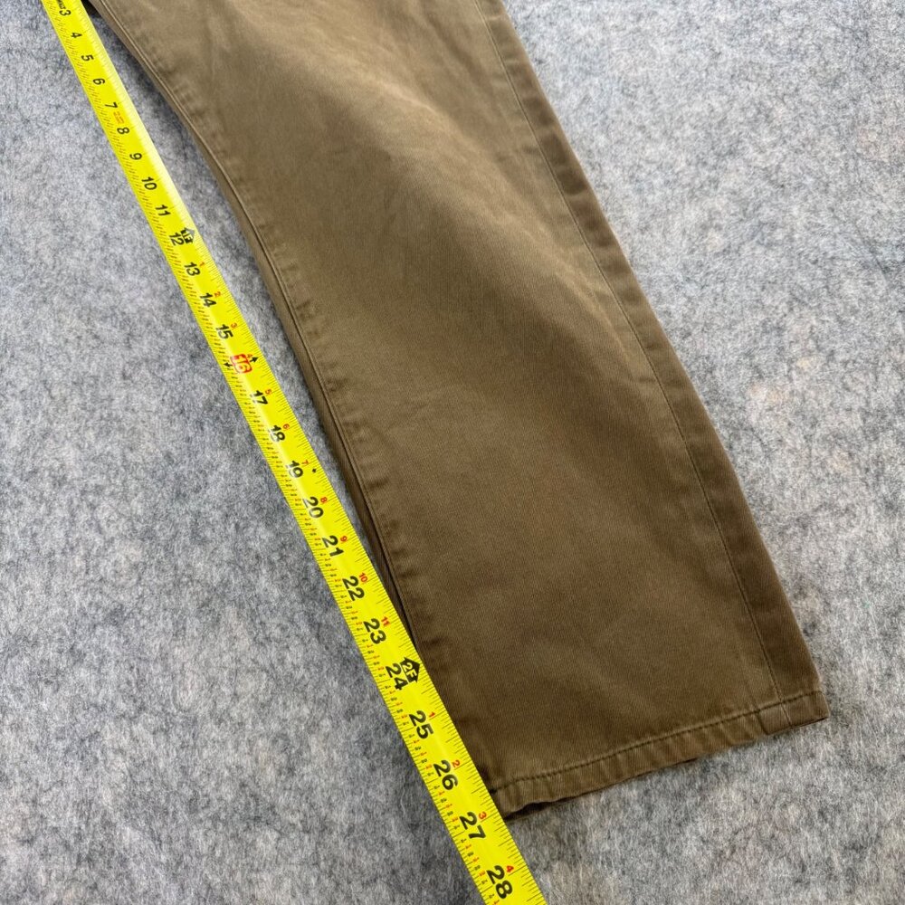 Levi’s Made And Crafted Mens Pants Sz 33 Khaki Chino Button Fly Preppy - Picture 5 of 14